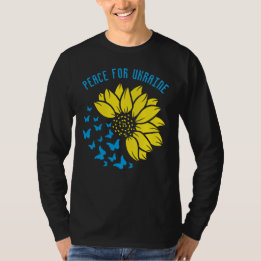 Sunflower symbol of Peace. Peace for Ukraine.  T-Shirt