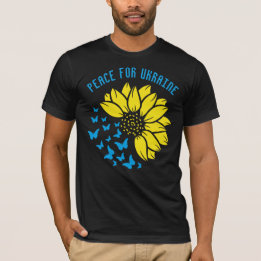 Sunflower symbol of Peace. Peace for Ukraine.  T-Shirt