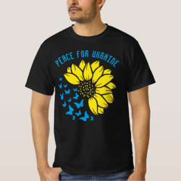 Sunflower symbol of Peace. Peace for Ukraine.  T-Shirt