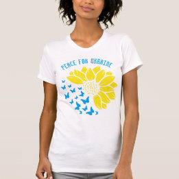 Sunflower symbol of Peace. Peace for Ukraine.  T-Shirt
