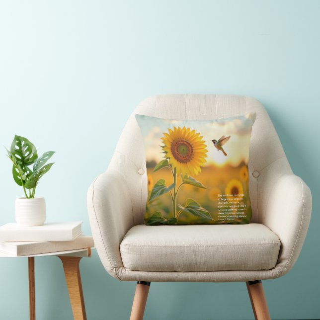 Sunflower Symbolism  Cushion (Chair)