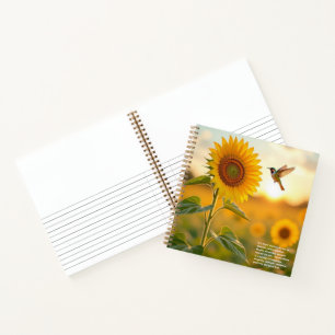 Sunflower Symbolism Notebook