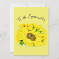 Sunflower Sympathy Card