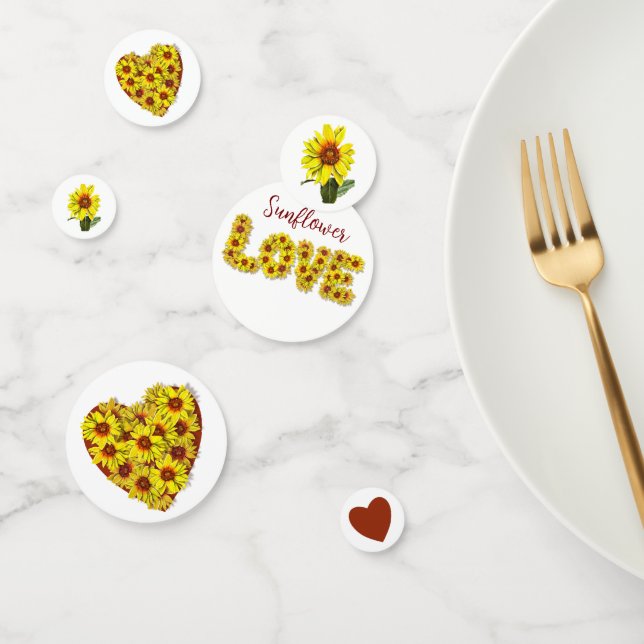 Sunflower Table Confetti (Group)