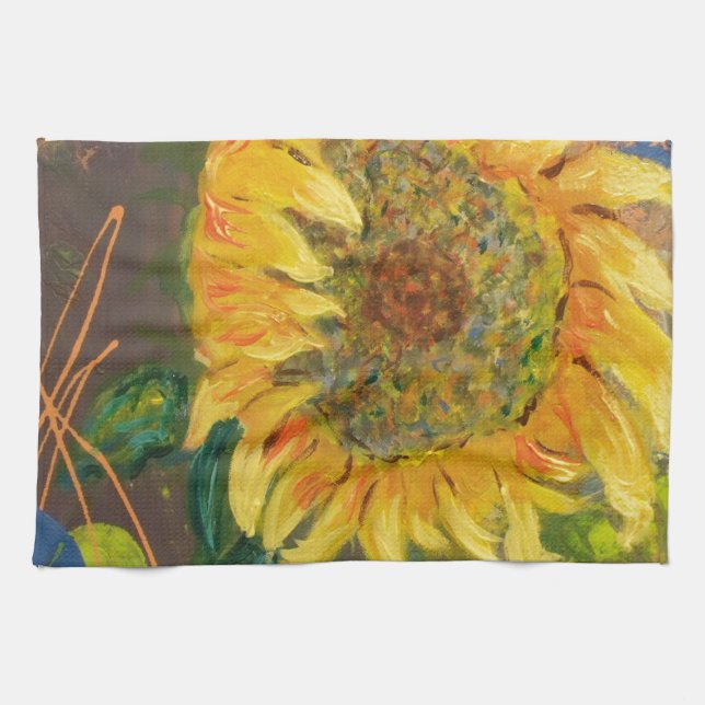 sunflower tea towel (Horizontal)