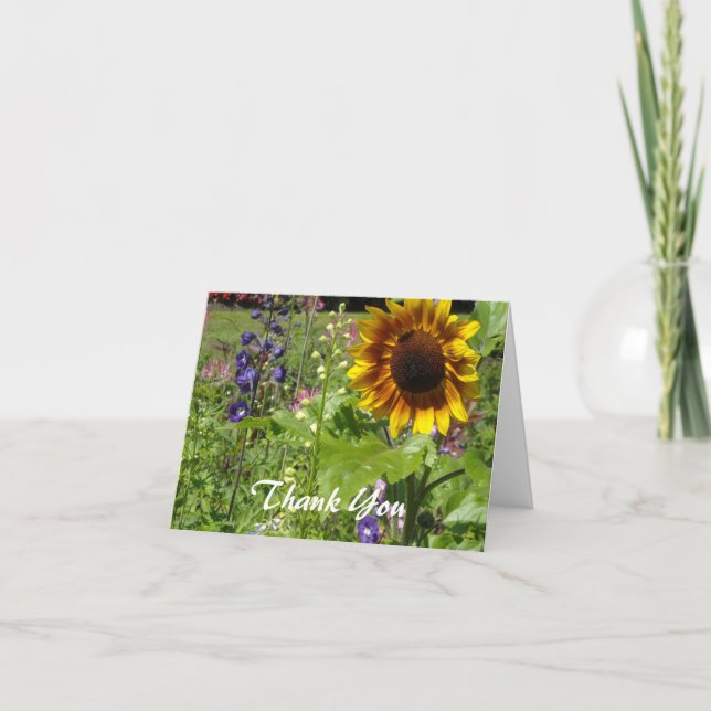 Sunflower Thank You Card (Front)