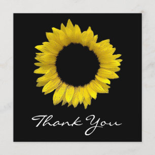 Sunflower Thank You Card