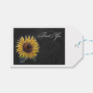 Sunflower Thank You Gift Tags