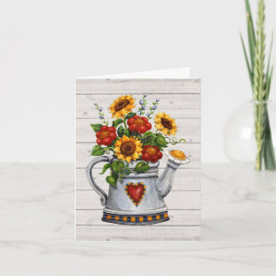 Sunflower Thank You or Blank Note