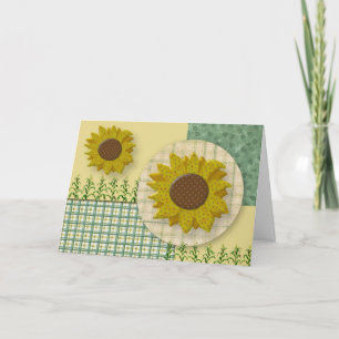 Sunflower Thanksgiving Card