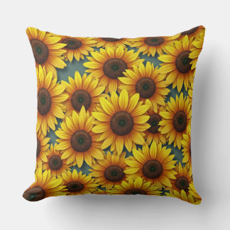 Sunflower that brings in money cushion