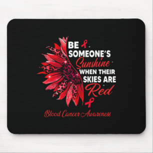 Sunflower Their Skies Are Red Blood Cancer Awarene Mouse Pad