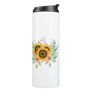 Sunflower thermal tumbler