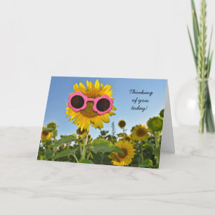Sunflower thinking of you card