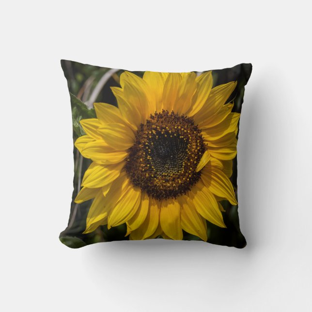 Sunflower Throw Pillow (Front)