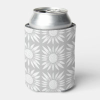 Sunflower Tile Pattern Grey White
