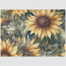 Sunflower Tissue Paper