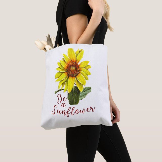 Sunflower Tote Bag (Close Up)