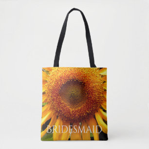 Sunflower tote for the Bridesmaid