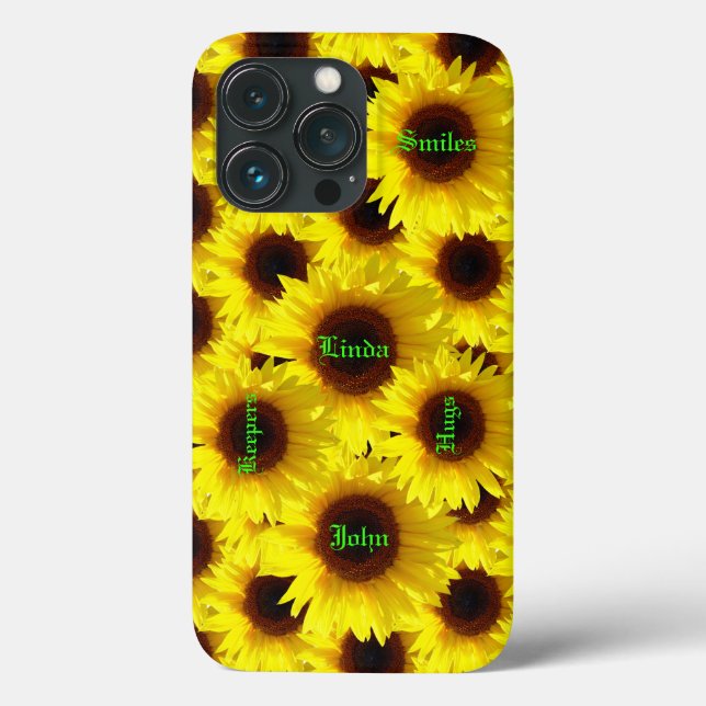 Sunflower Trends -Barely There Case-Mate iPhone Case (Back)