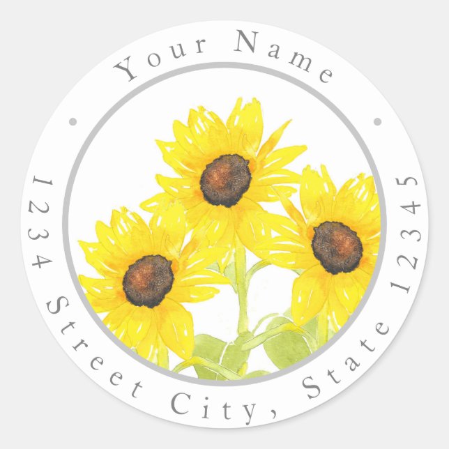 =Sunflower Trio Labels (Front)