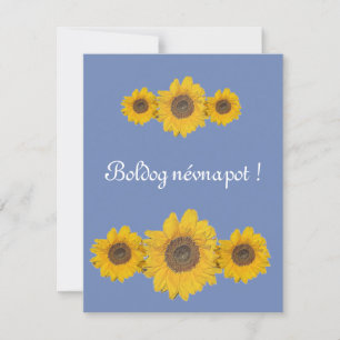 Sunflower trio  - name day card