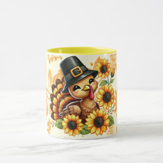 sunflower turkey Mug