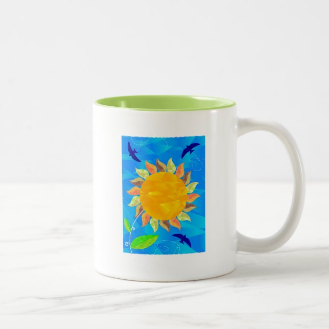 Sunflower Two-Tone Coffee Mug (Right)