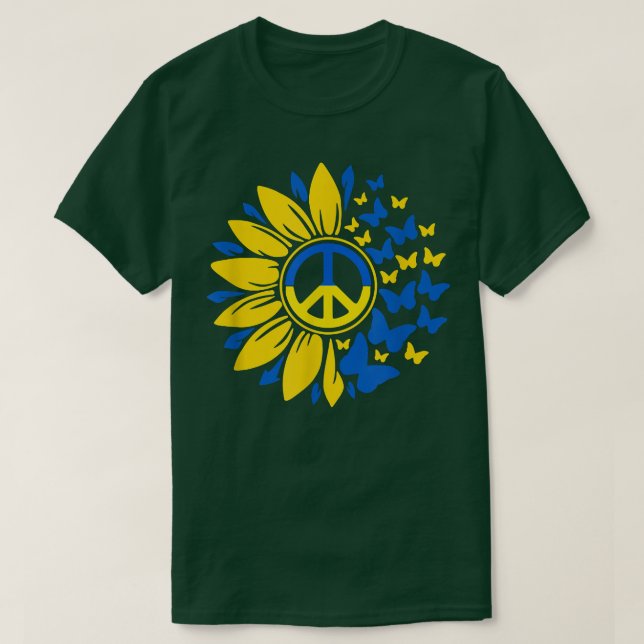 Sunflower Ukraine Ukrainian Flag Ukraine Flag Prid T-Shirt (Design Front)