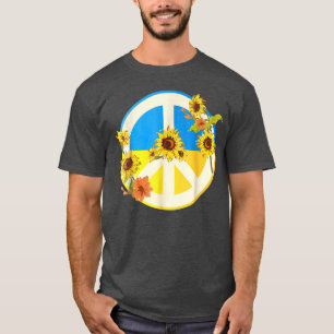 Sunflower Ukrainian Flag I Stand With Ukraine Love T-Shirt