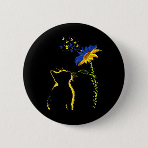 Sunflower Ukrainian Flag I Stand With Ukraine Ukra 6 Cm Round Badge