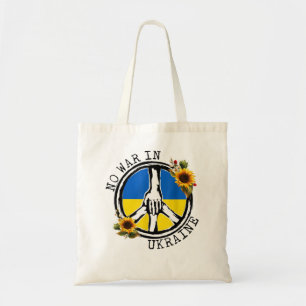 Sunflower Ukrainian Flag No War In Ukraine Ukraine Tote Bag