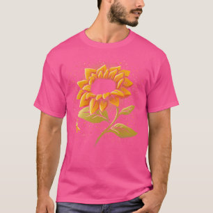 SunFlower Universe Flower Little Astronaut Science T-Shirt