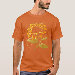SunFlower Universe Flower Little Astronaut Science T-Shirt