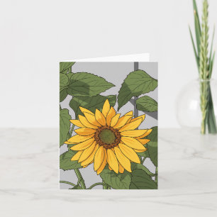 Sunflower up close greeting card