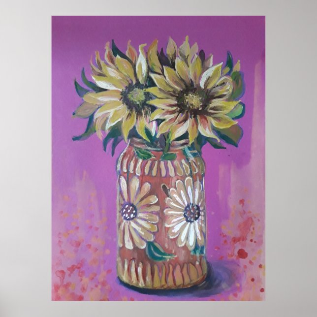 Sunflower vase poster (Front)