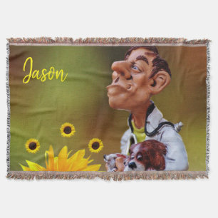 Sunflower Veterinarian Throw Blanket