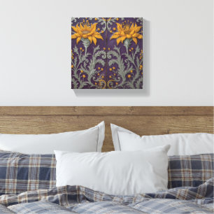 Sunflower Vignettes Stretched Canvas Print