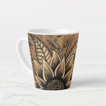 Sunflower Vine Latte Mug