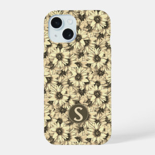 Sunflower Vintage Charm Sepia Tone Phone Case
