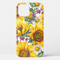 Sunflower Vintage: Summer Yellow Bloom.