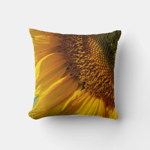 Sunflower Wall Art - Modern Yellow Floral Design Cushion
