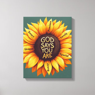 Sunflower wall art - Motivational