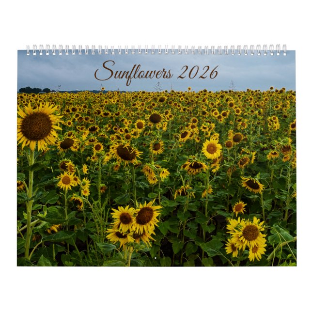 Sunflower Wall Calendar 2026 (Cover)