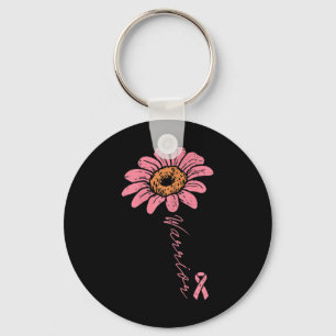 Sunflower Warrior Pink Ribbon Breast Cancer Awaren Key Ring