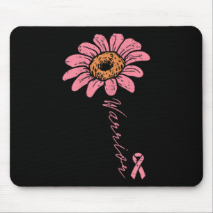 Sunflower Warrior Pink Ribbon Breast Cancer Awaren Mouse Pad
