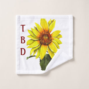 Sunflower Wash Cloth Towel