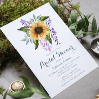 Sunflower Watercolor Floral Bridal Shower