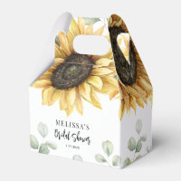 Sunflower Watercolor Floral Script Bridal Shower