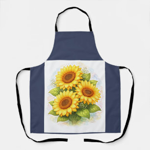 Sunflower Watercolour Apron